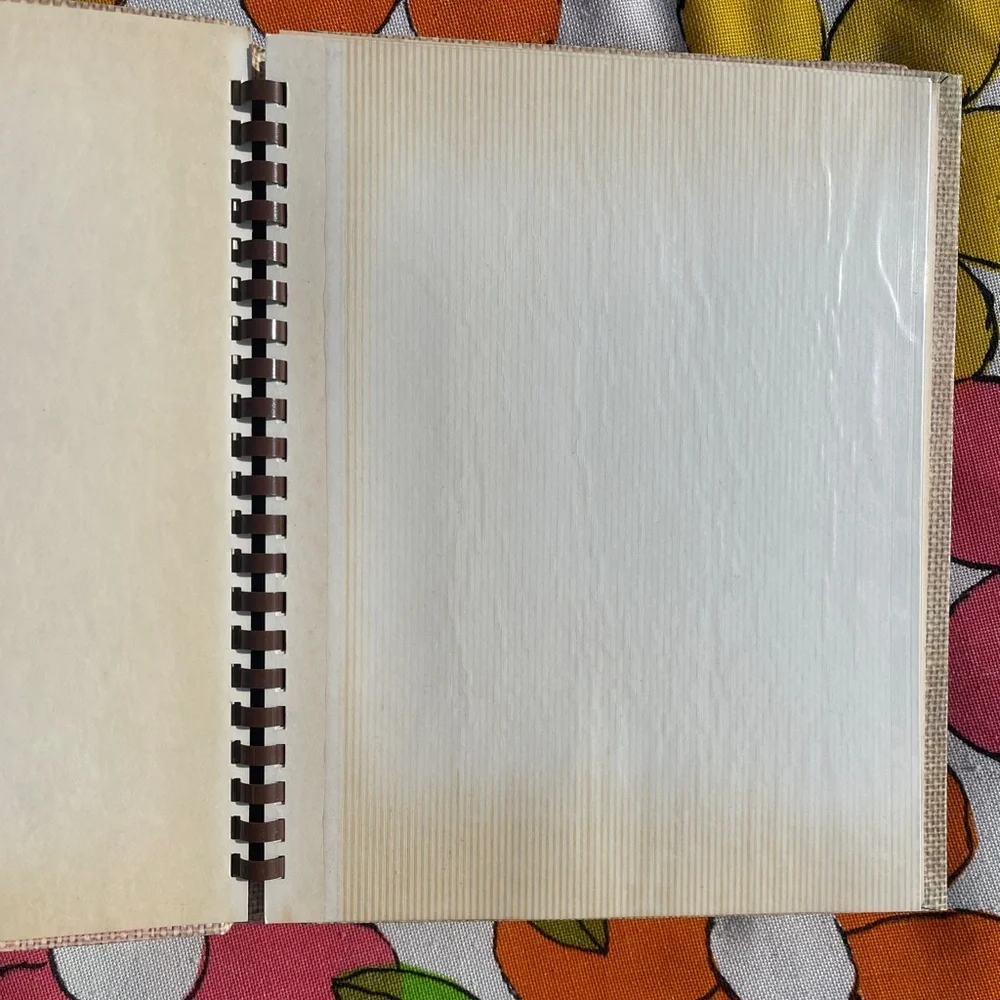 Vintage floral print photo albums